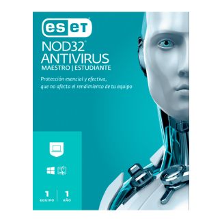 ANTIVIRUS ESET NOD32 MAESTRO ESTUDIANTE 1 EQUIPO 1 AÑO (LICENCIA DIGITAL)