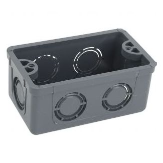 CAJA RECTANGULAR PLASTICA DE 4X2 PULGADAS
