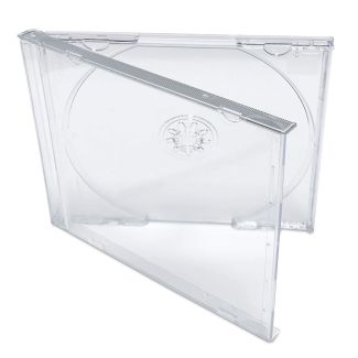 Estuche o Funda Plástica transparente para DVD