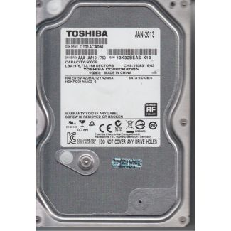 Disco Duro Interno 3.5"  (USADO)  500 GB TOSHIBA model: HDKPC01A0A02