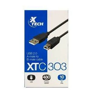 Cable usb 2.0 para impresoras XTECH XTC303 