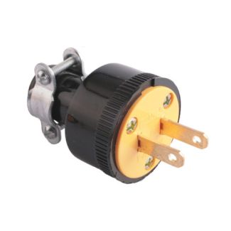 espiga/enchufe polarizado de hule con abrazadera de metal eagle